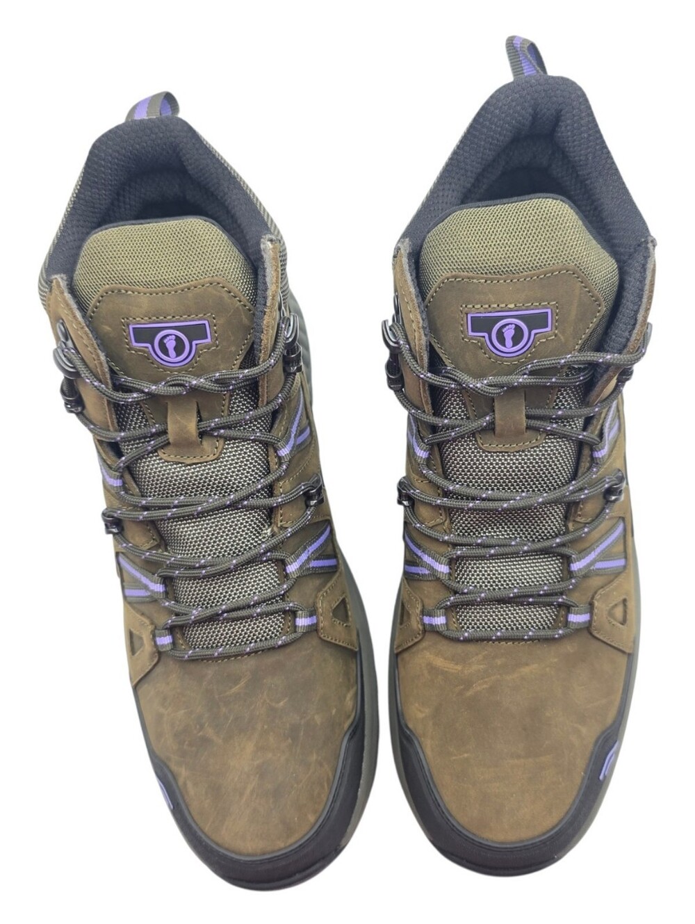 Orthofeet Dakota Women's Waterproof Hiking Boots Olive Brown Size 12